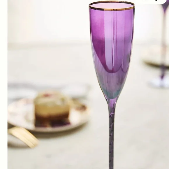 Anthropologie "Alta Flute glasses Set of 4" NWT - Picture 3 of 4